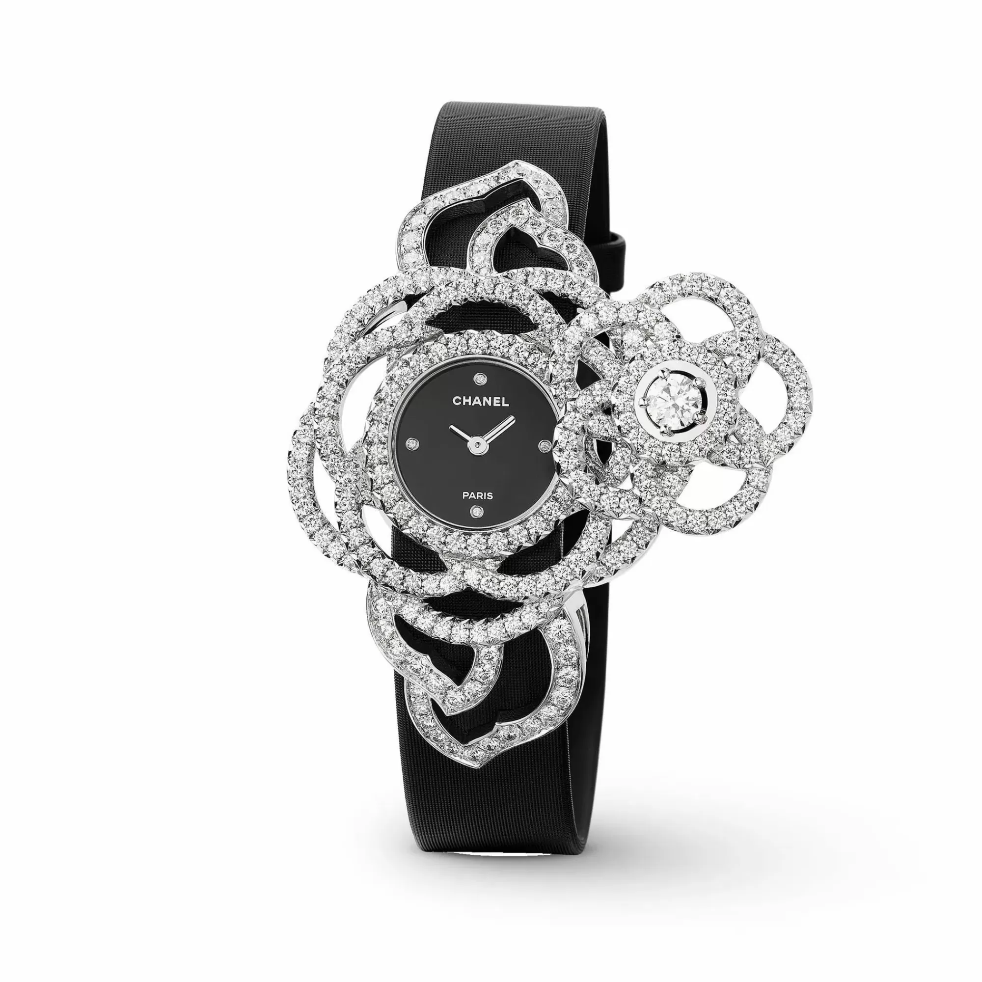 Chanel Camelia 18K White Gold Diamond Watch Store