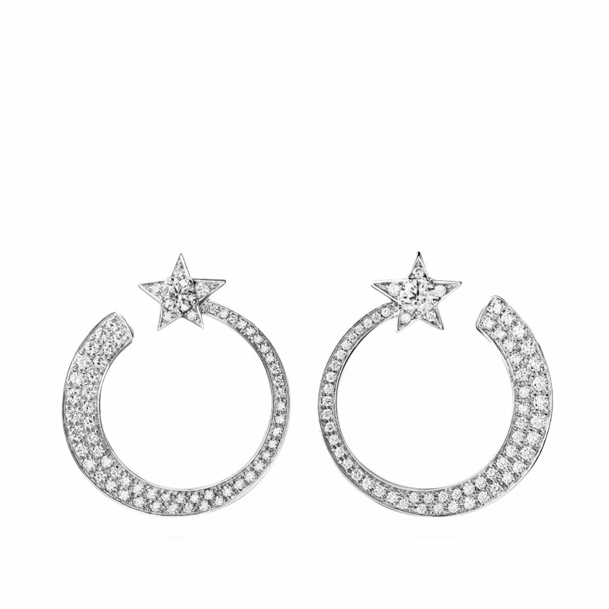 Chanel Etoile Filante Hoop Earrings Flash Sale