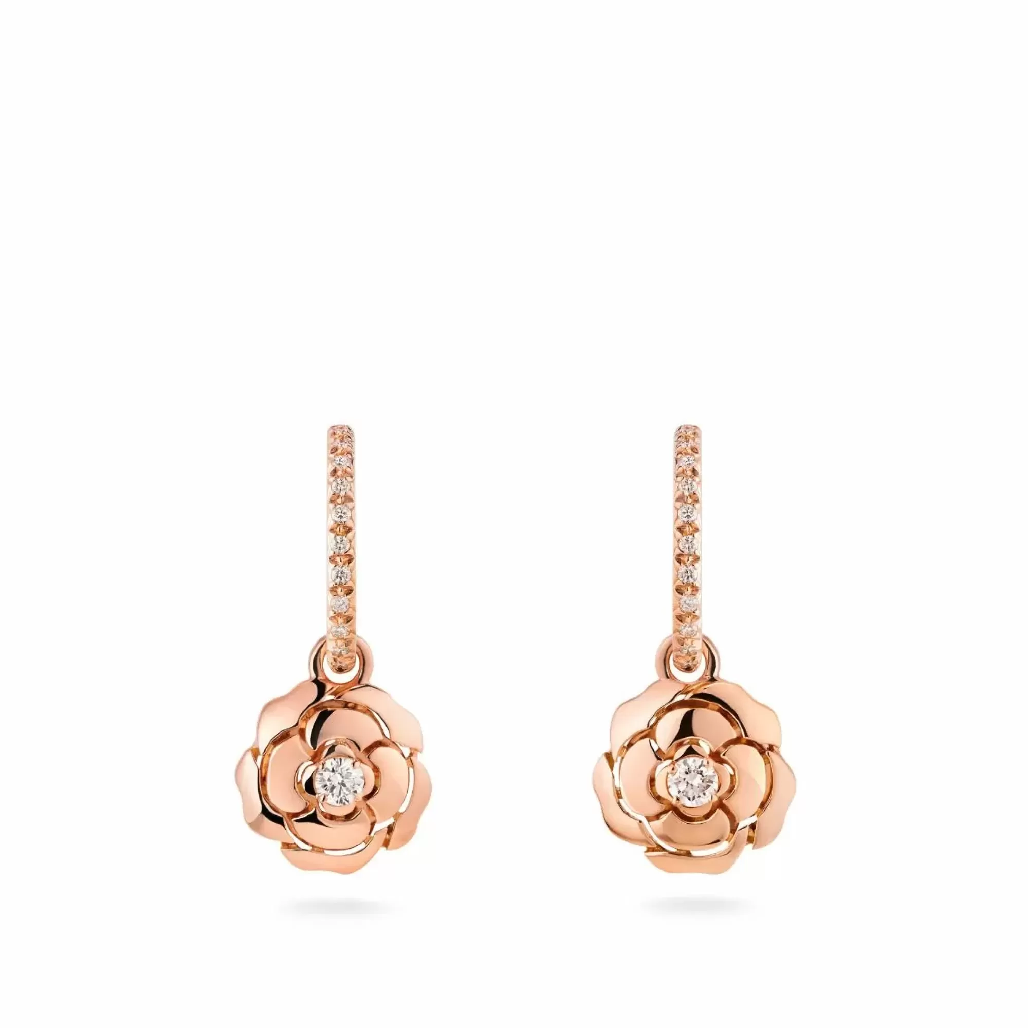 Chanel Extrait De Camelia Drop Earrings Shop