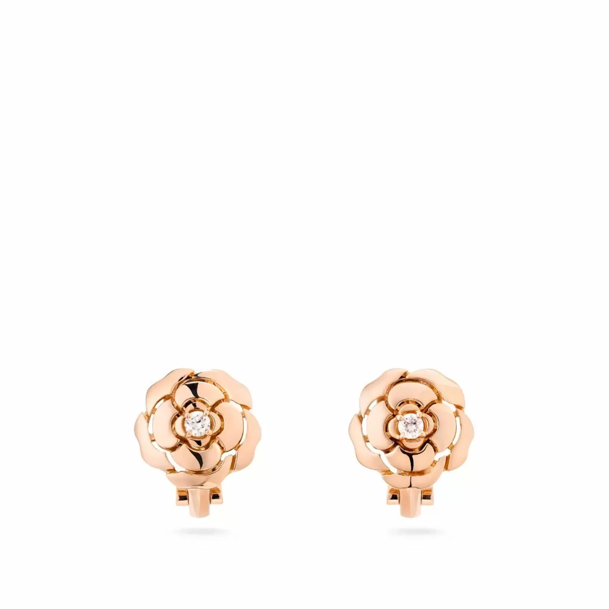 Chanel Extrait De Camelia Earrings Outlet