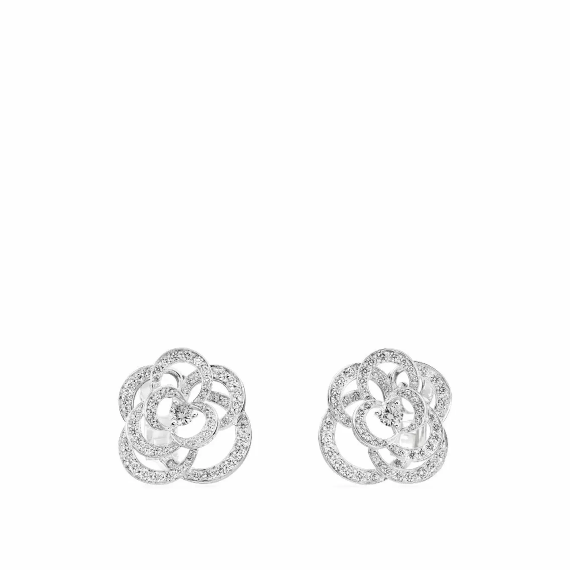 Chanel Fil De Camelia Earrings Cheap