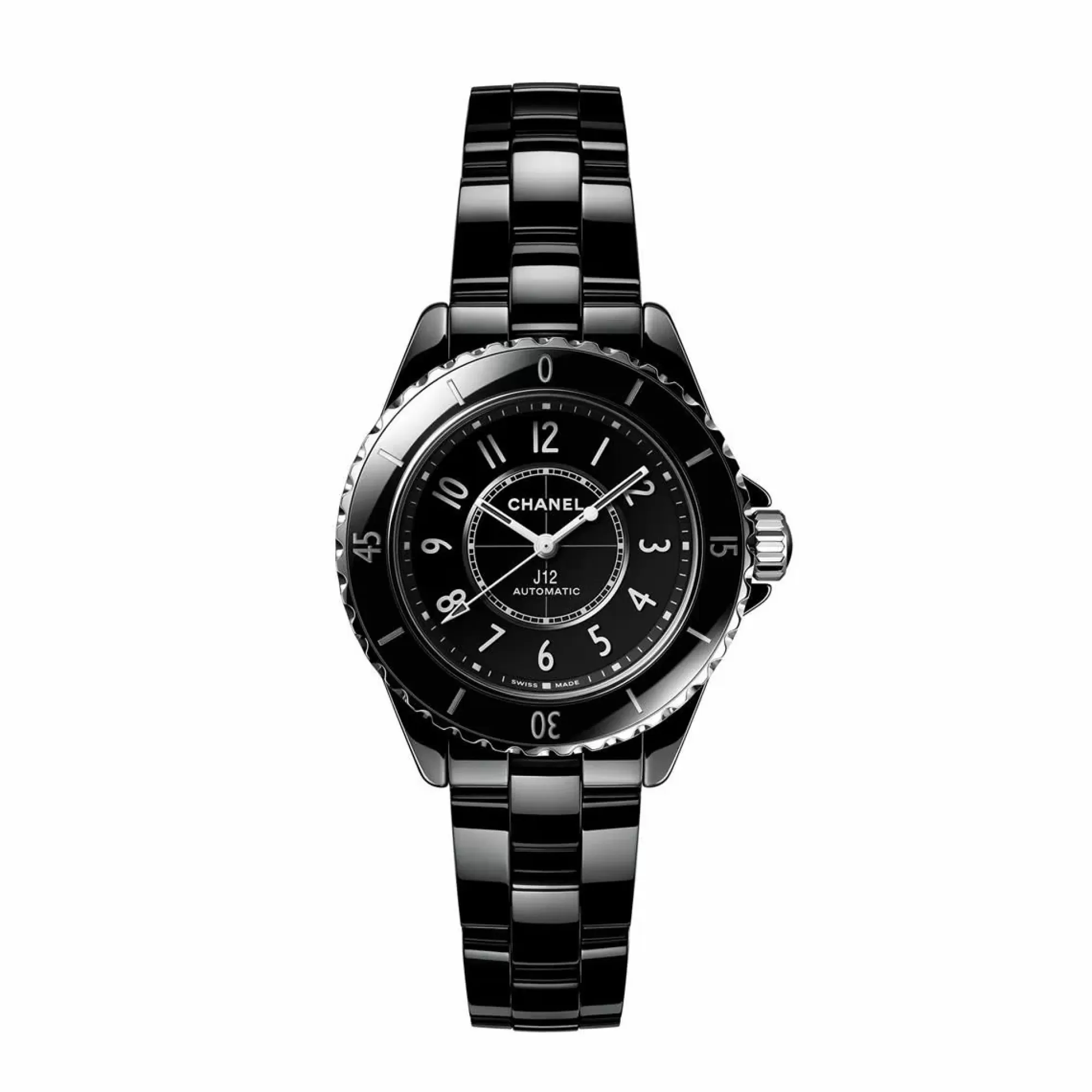 Chanel J12 33Mm Black Ceramic Ladies Watch Flash Sale