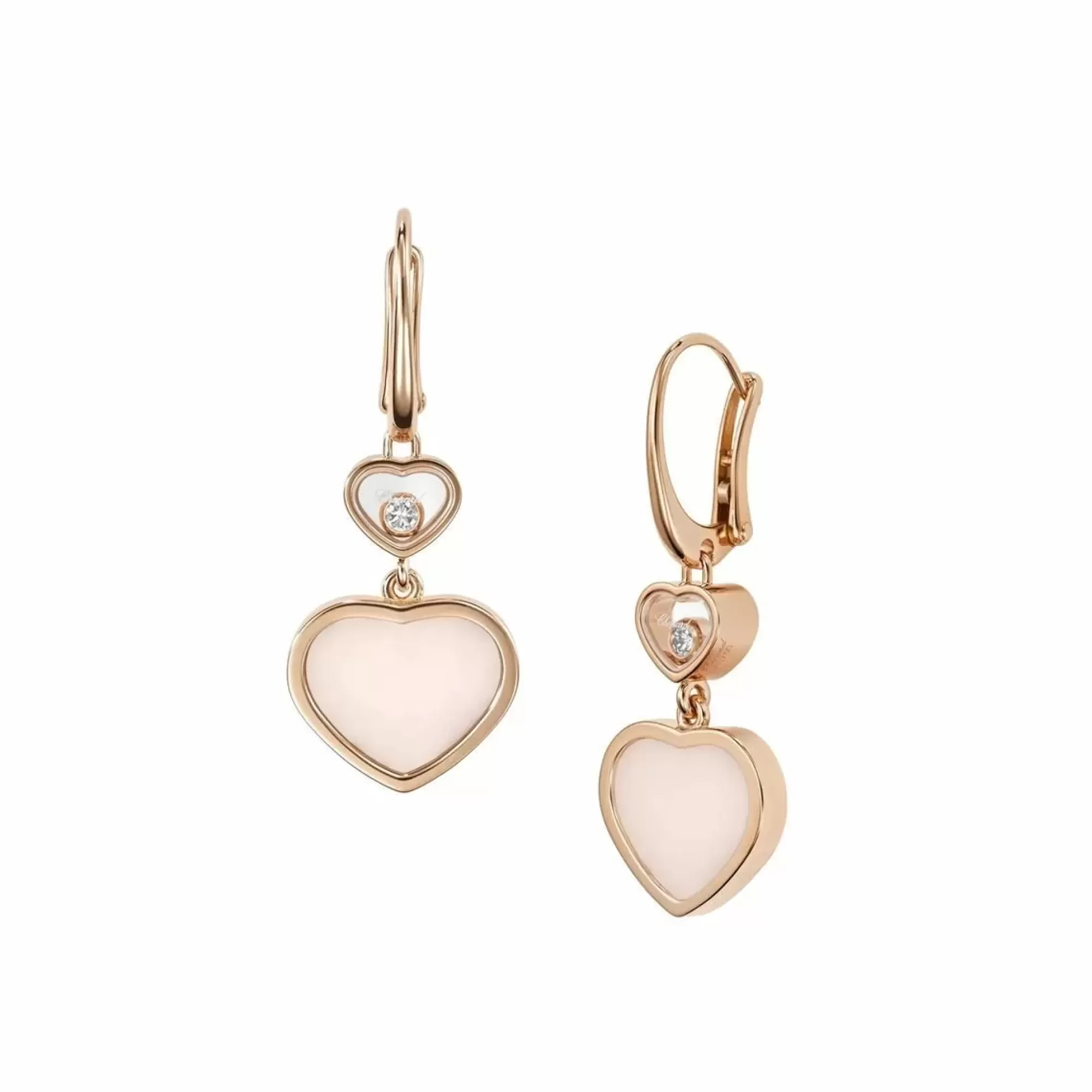Chopard Happy Hearts 18K Opal Heart Drop Earrings Shop