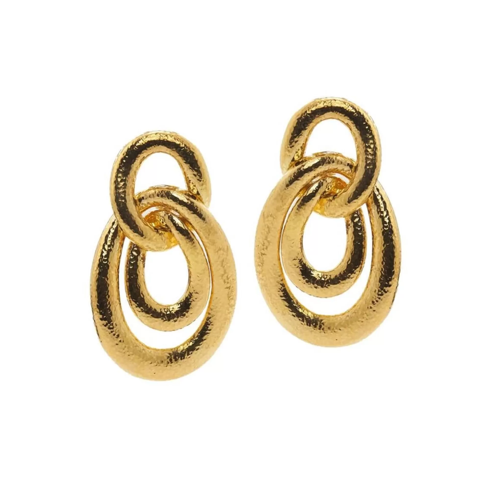 David Webb 57Th Street Hammered 18K Drop Earrings Discount