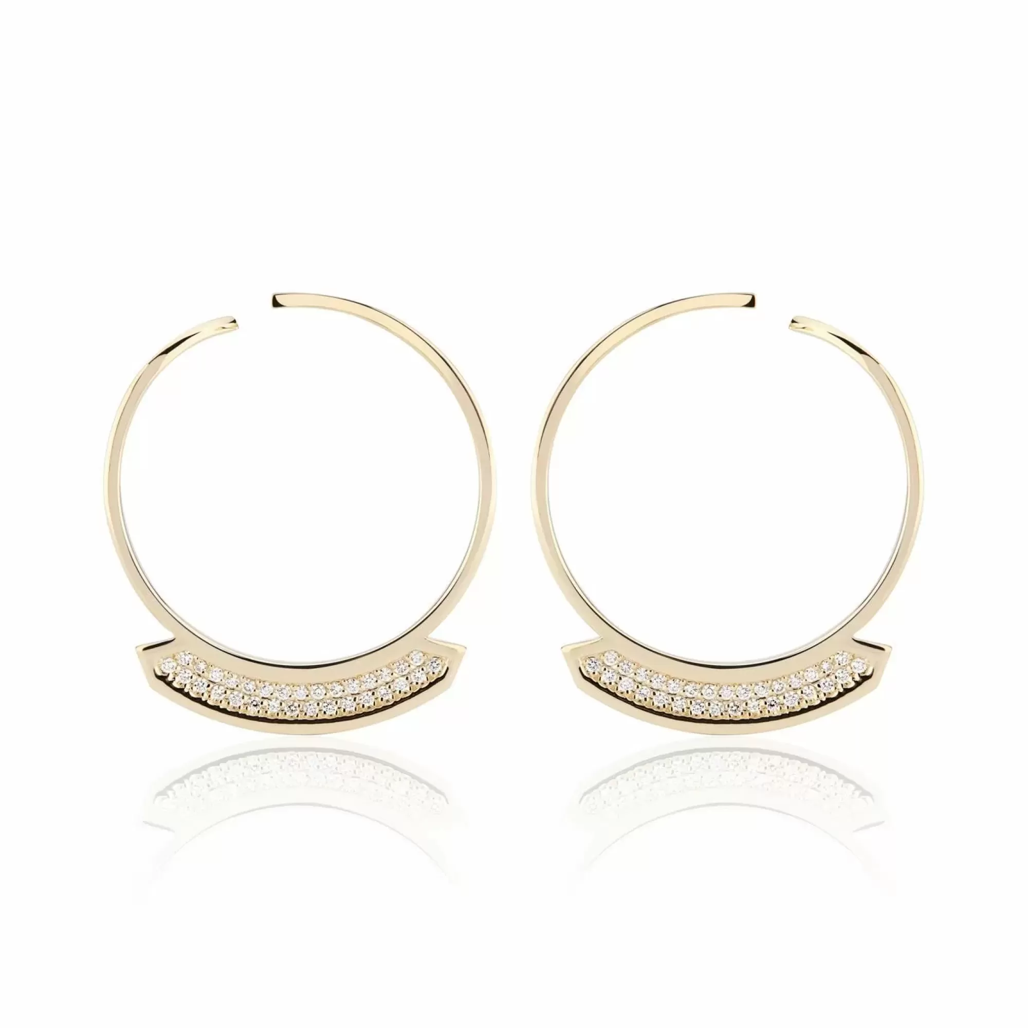 Gigi Ferranti Stellara 18K Yellow Gold Diamond Hoop Earrings Best Sale