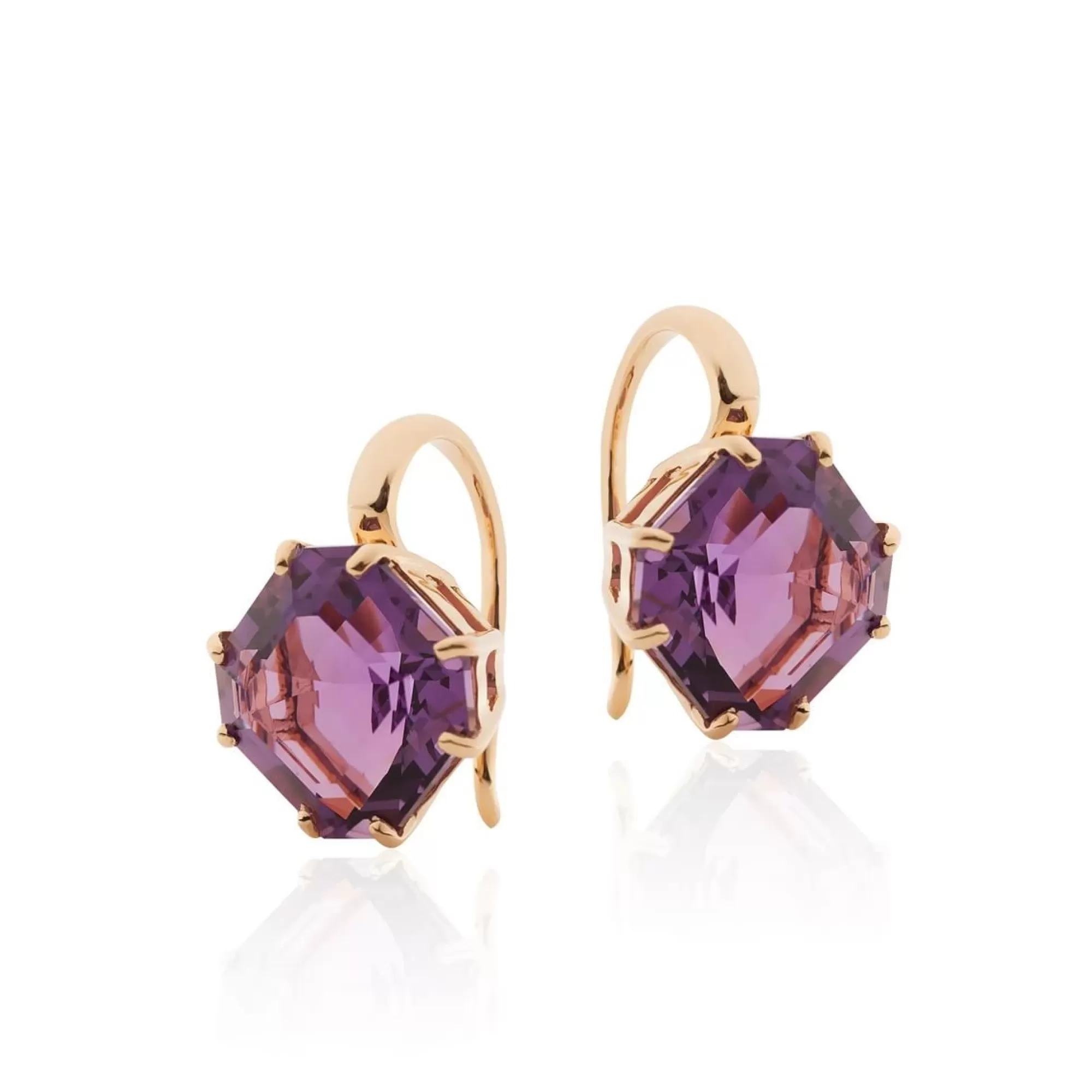 Goshwara Gossip Amethyst French Wire Earrings Hot