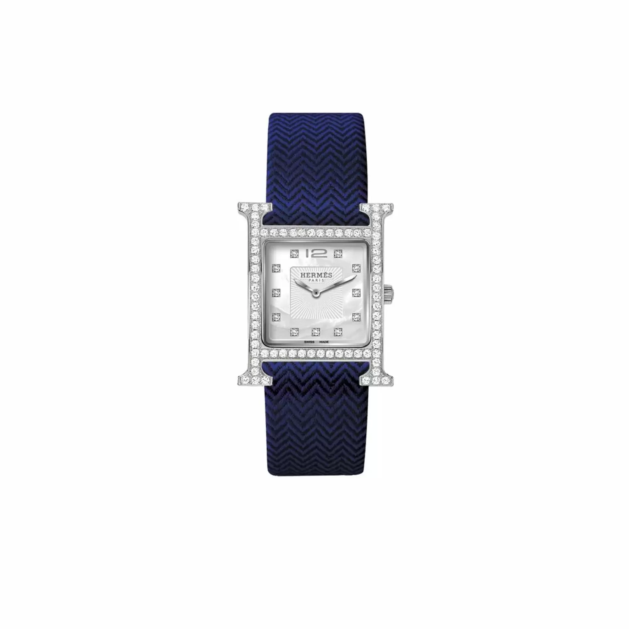 London Jewelers Hermes Heure Diamond Mother Of Pearl Ladies Sale