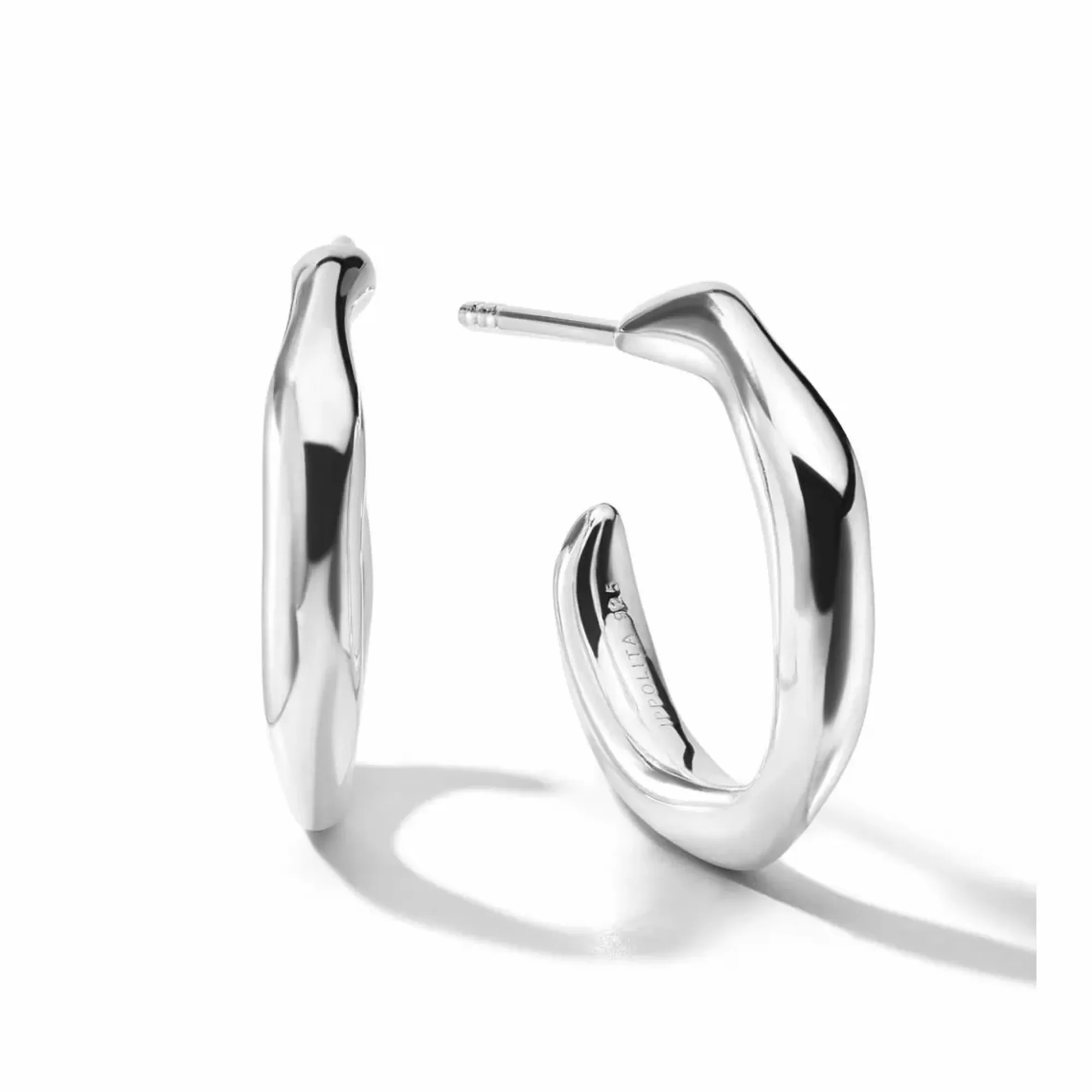 Ippolita Classico Sterling Silver Squiggle Hoop Earrings Flash Sale