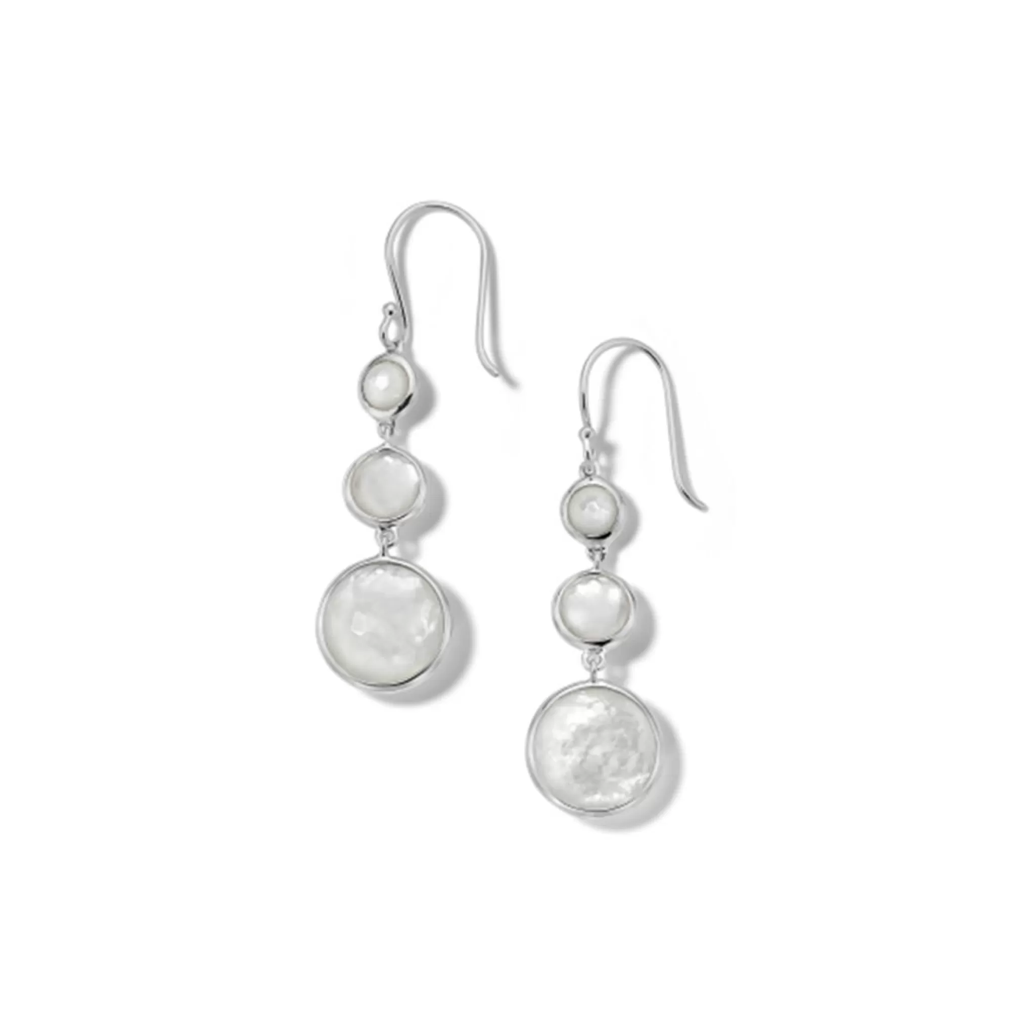 Ippolita Lollipop Lollitini Sterling Silver Three Stone Drop Earrings Cheap