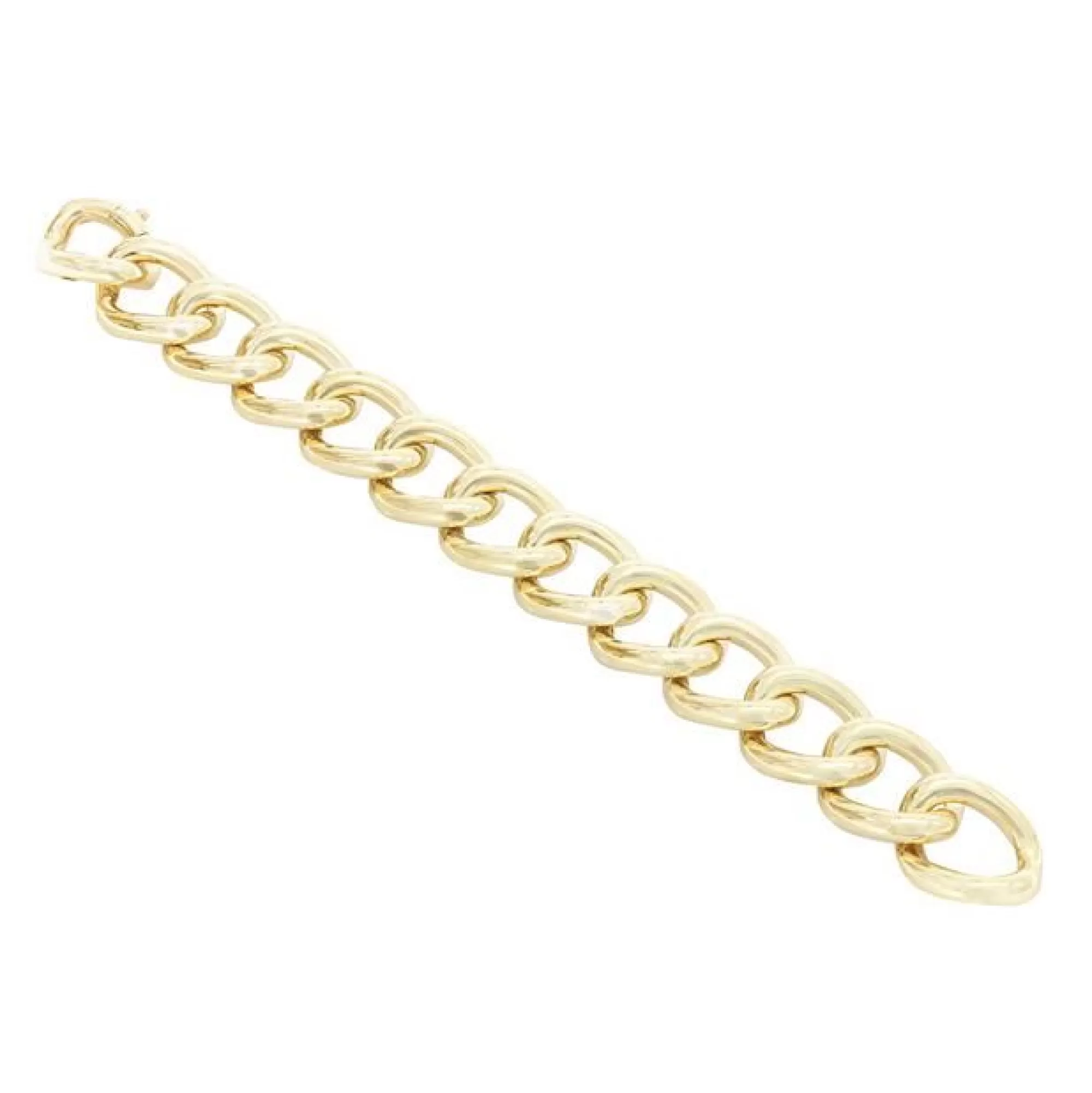 London Collection 14K Yellow Gold Chunky Curb Chain Bracelet Store