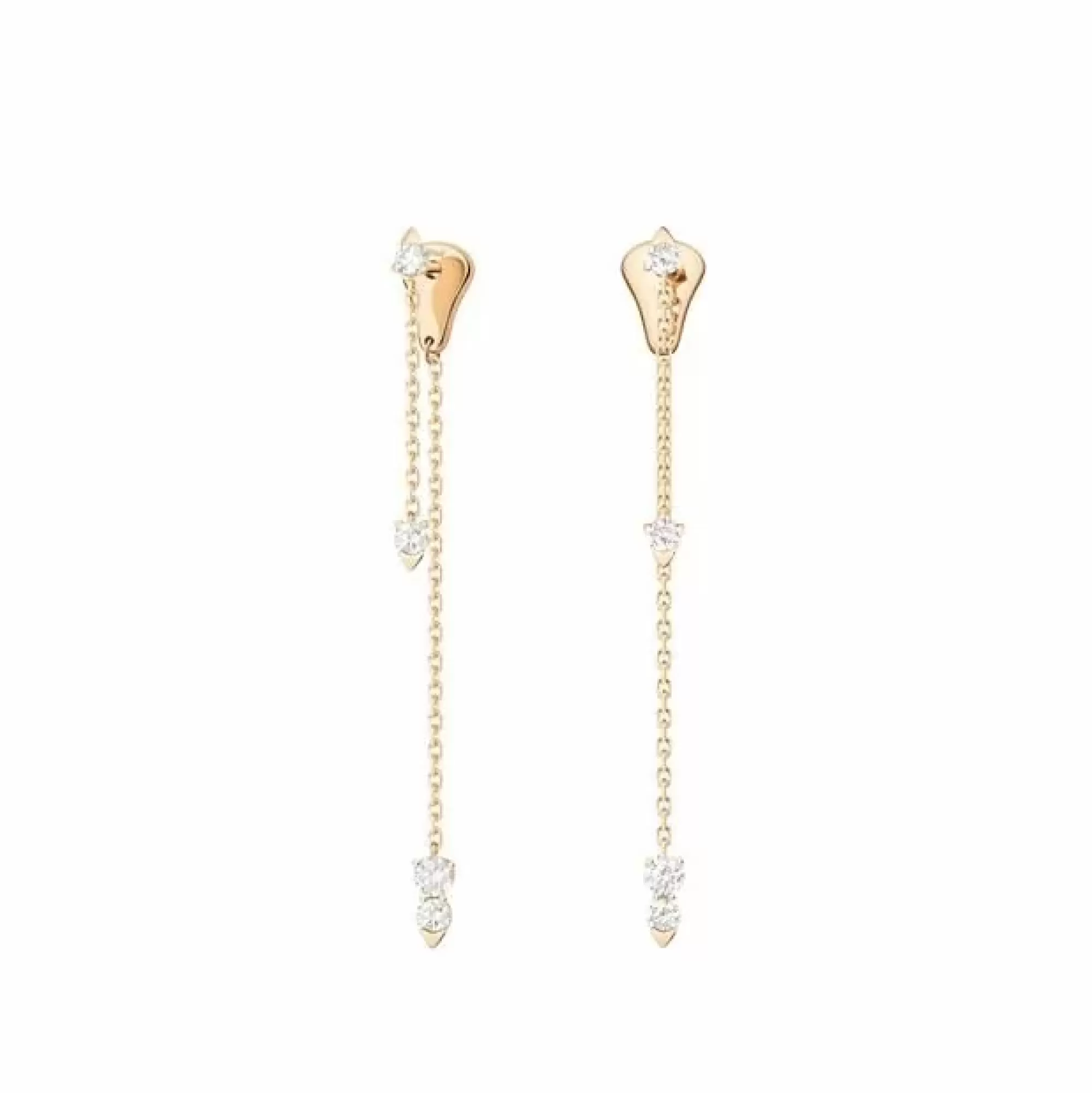 Piaget Sunlight 18K Rose Gold And Diamond Earrings Online