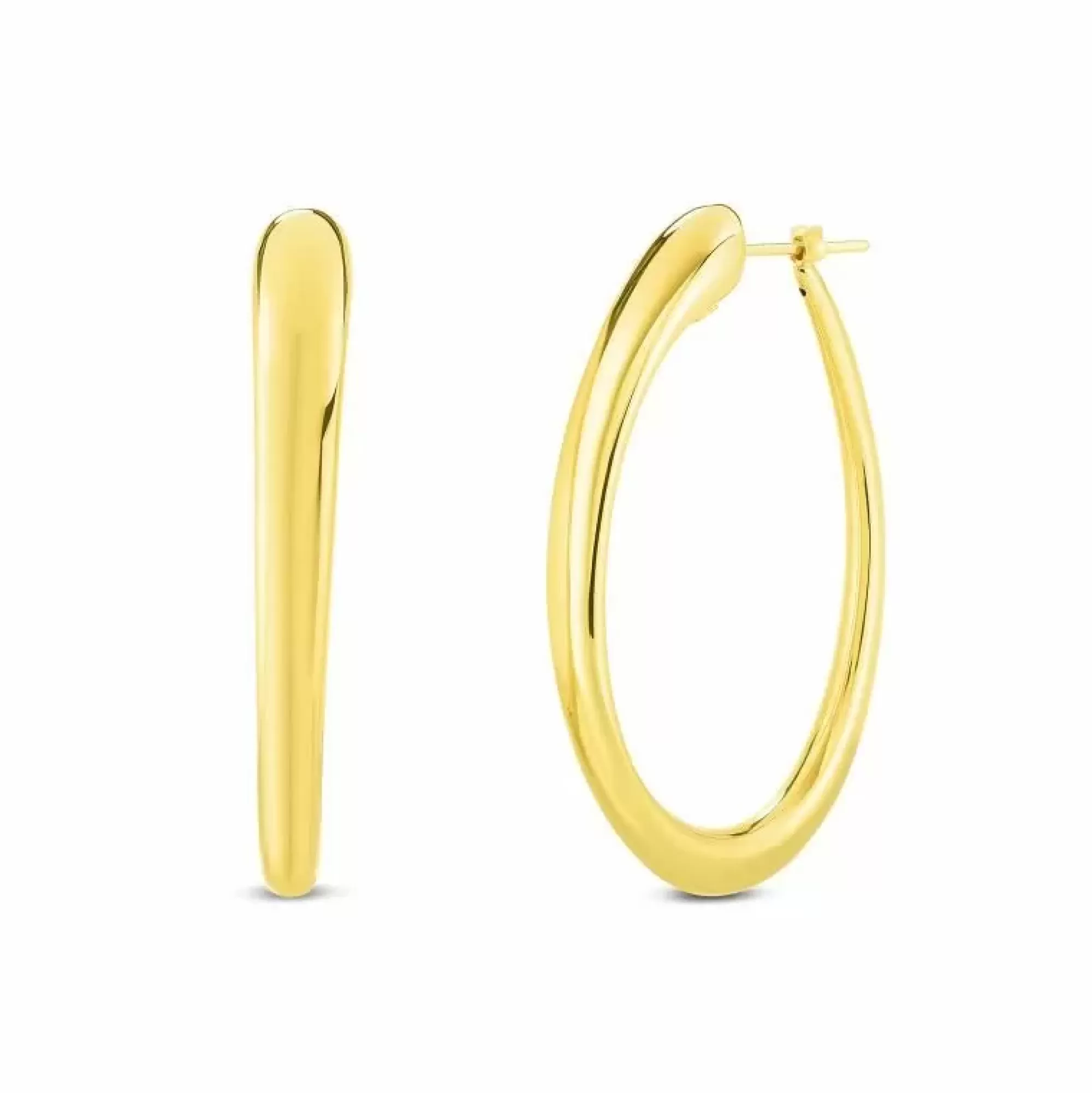 Roberto Coin 18K Yellow Gold Hoops Cheap