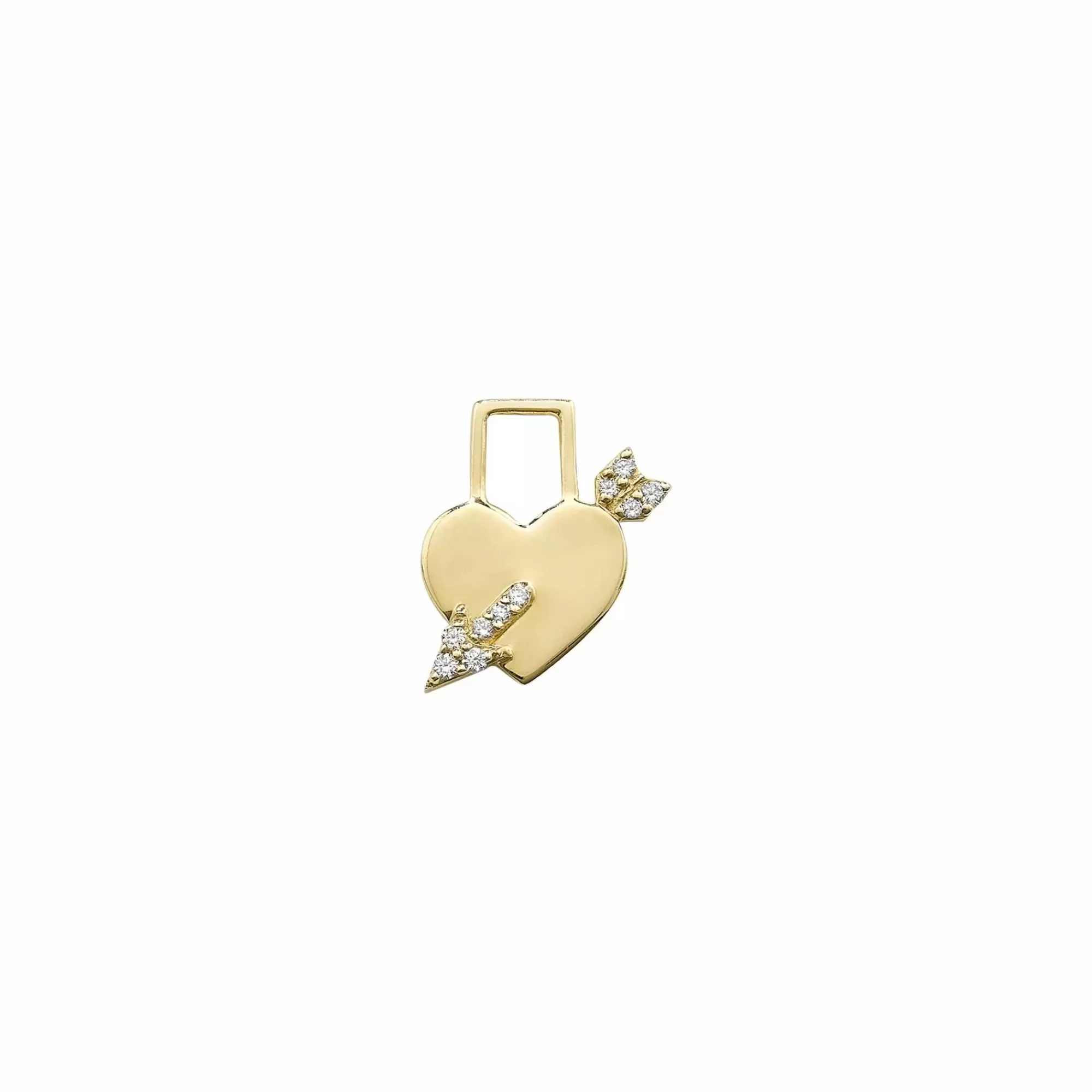 Robinson Pelham Earwish 14K Diamond Cupid Heart Ear Charm Flash Sale